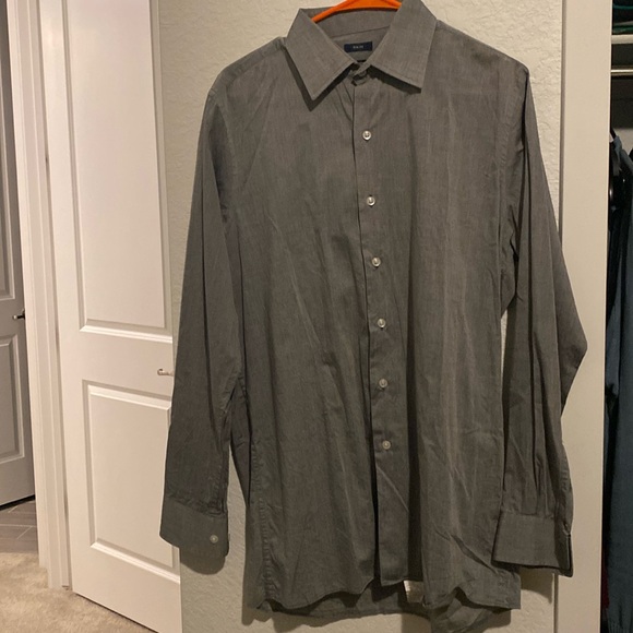 Tommy Hilfiger 16 4-5 Gray Dress Shirt. Excellent conditions. - Picture 1 of 10